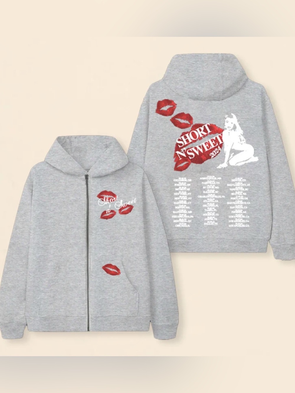 Sabrina Carpenter Short N’ Sweet Tour Hoodie!